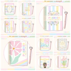kit digital planner candy a5 2026 para personalizar