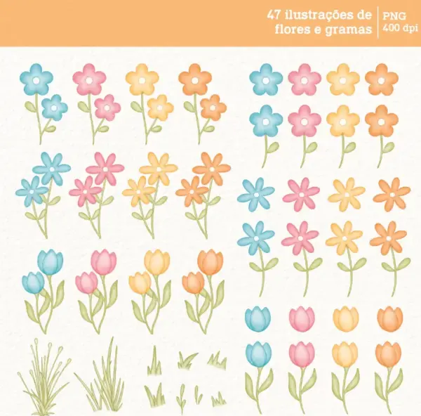 Kit Digital Png Patinhos Aquarela Projetos Personalizados 4