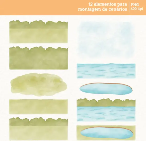 Kit Digital Png Patinhos Aquarela Projetos Personalizados 9