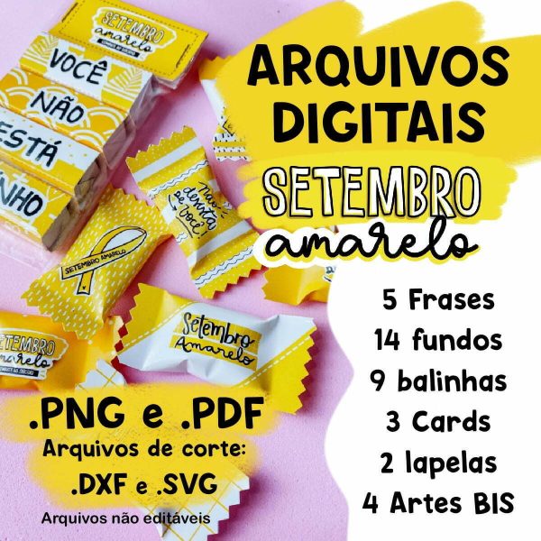 kit digital setembro amarelo frases balinhas ilustracoes 7