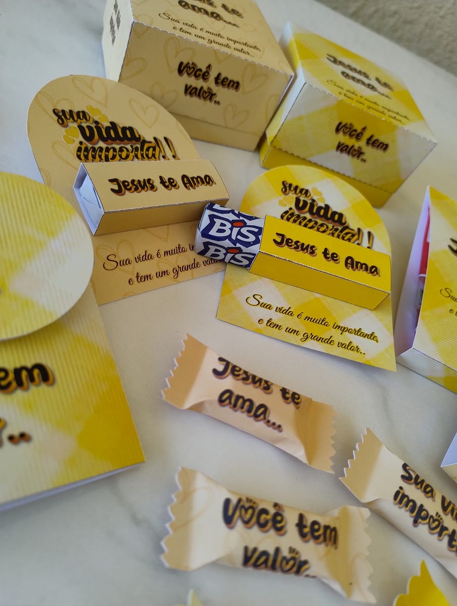 Kit Digital Setembro Amarelo Cristão para Lembrancinhas 2 Kit Digital Setembro Amarelo Cristão para Lembrancinhas - Imagem 2