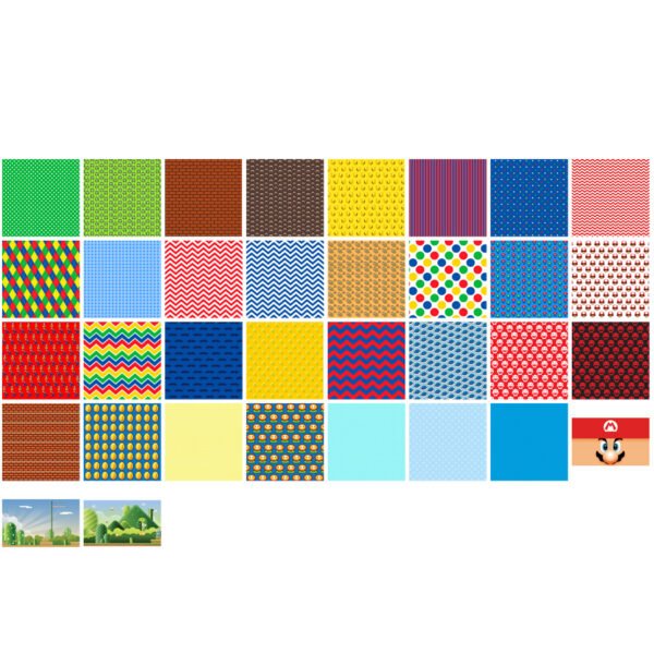 Kit Digital Super Mário Bros Ilustrações Png Figuras Scrap