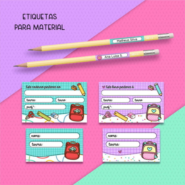 Kit Digital Volta Às Aulas Artes Ilustrações Personalizados