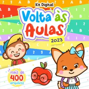 Kit Digital Volta Às Aulas Menino e Menina Astronauta Dino 13 Kit Digital Volta Às Aulas Menino e Menina Astronauta Dino