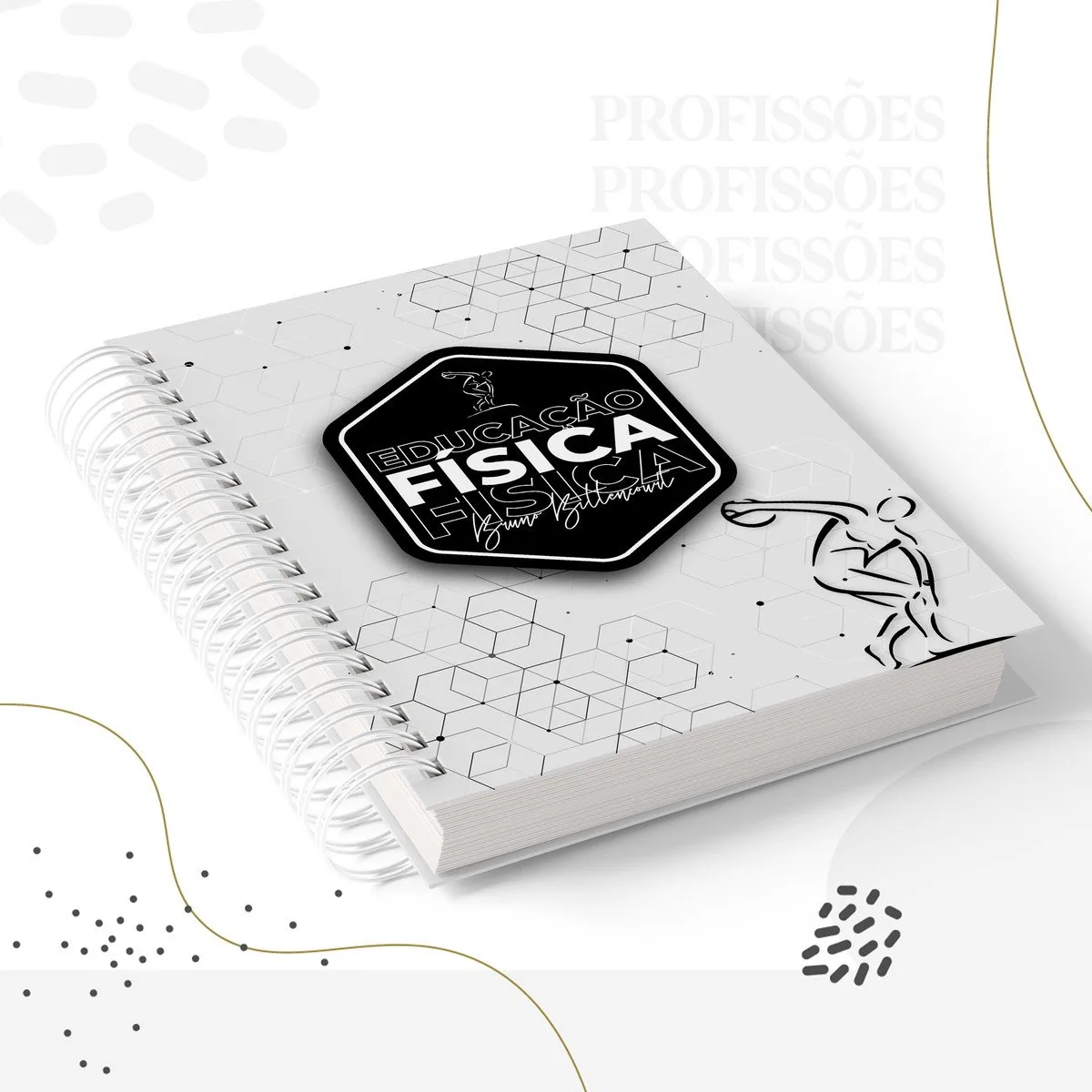 Kit Encadernação Educação Física Masculino - Arquivo Digital