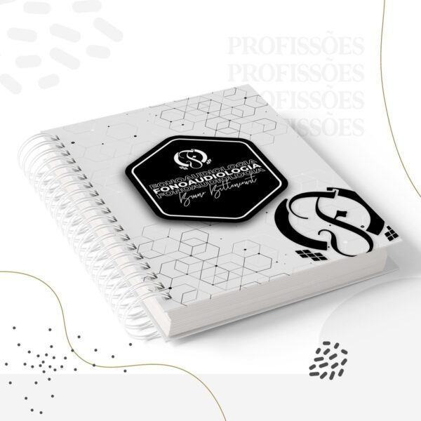 Kit Encadernação Fonoaudiologia Masculino -Arquivo Digital