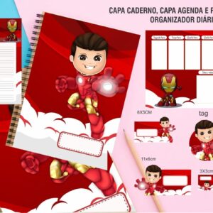 Kit Encadernação Homem de Ferro - Arquivo Digital