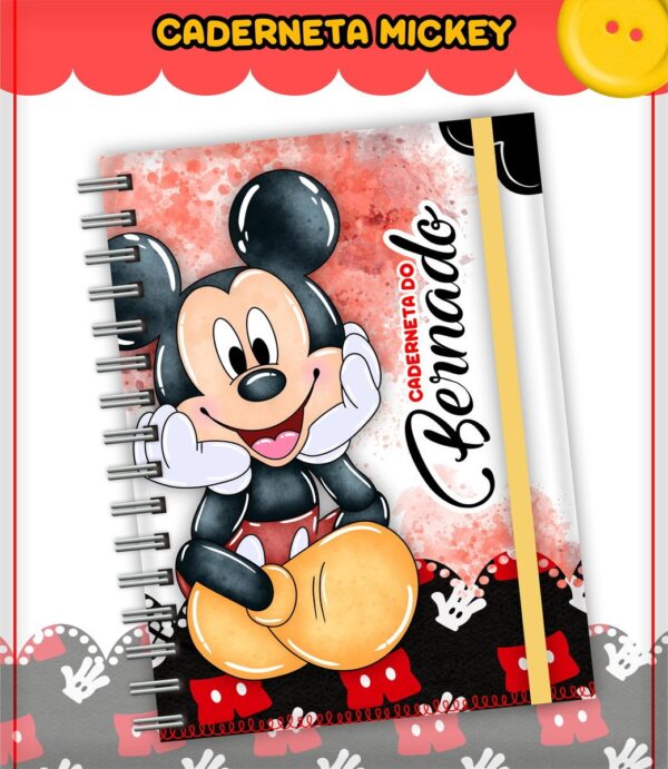 Kit Encadernação Infantil Mickey - Arquivo Digital