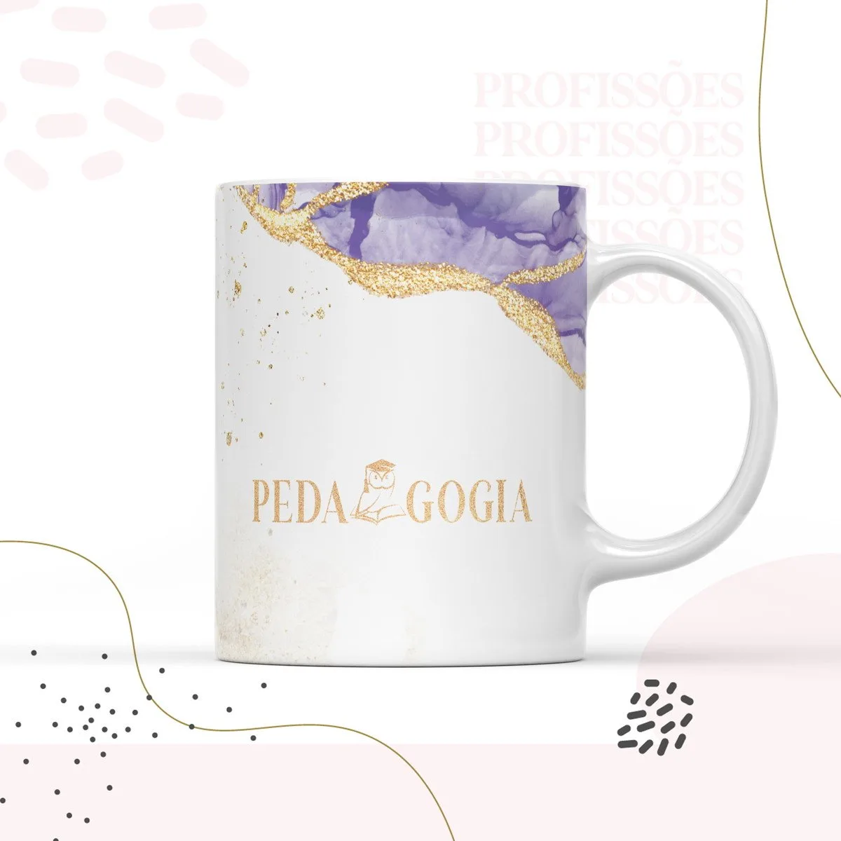 Kit Encadernação Pedagogia Feminino - Arquivo Digital 3 Kit Encadernação Pedagogia Feminino - Arquivo Digital