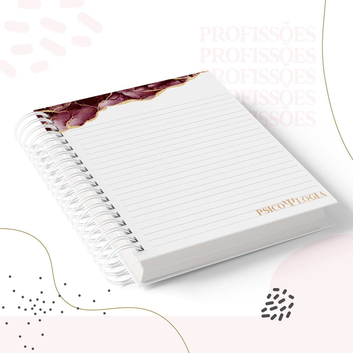 Kit Encadernação Psicologia Feminino em Arquivo Digital 3 Kit Encadernação Psicologia Feminino em Arquivo Digital - Imagem 3