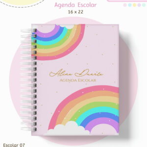 Kit Escolar Arco Iris Digital para Volta as Aulas 38 kit escolar arco iris arquivo digital 1