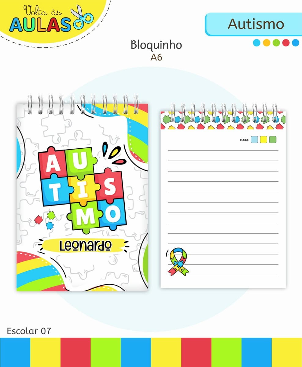 Kit Escolar Autismo Digital com Artes para Imprimir 4 Kit Escolar Autismo Digital com Artes para Imprimir - Imagem 4