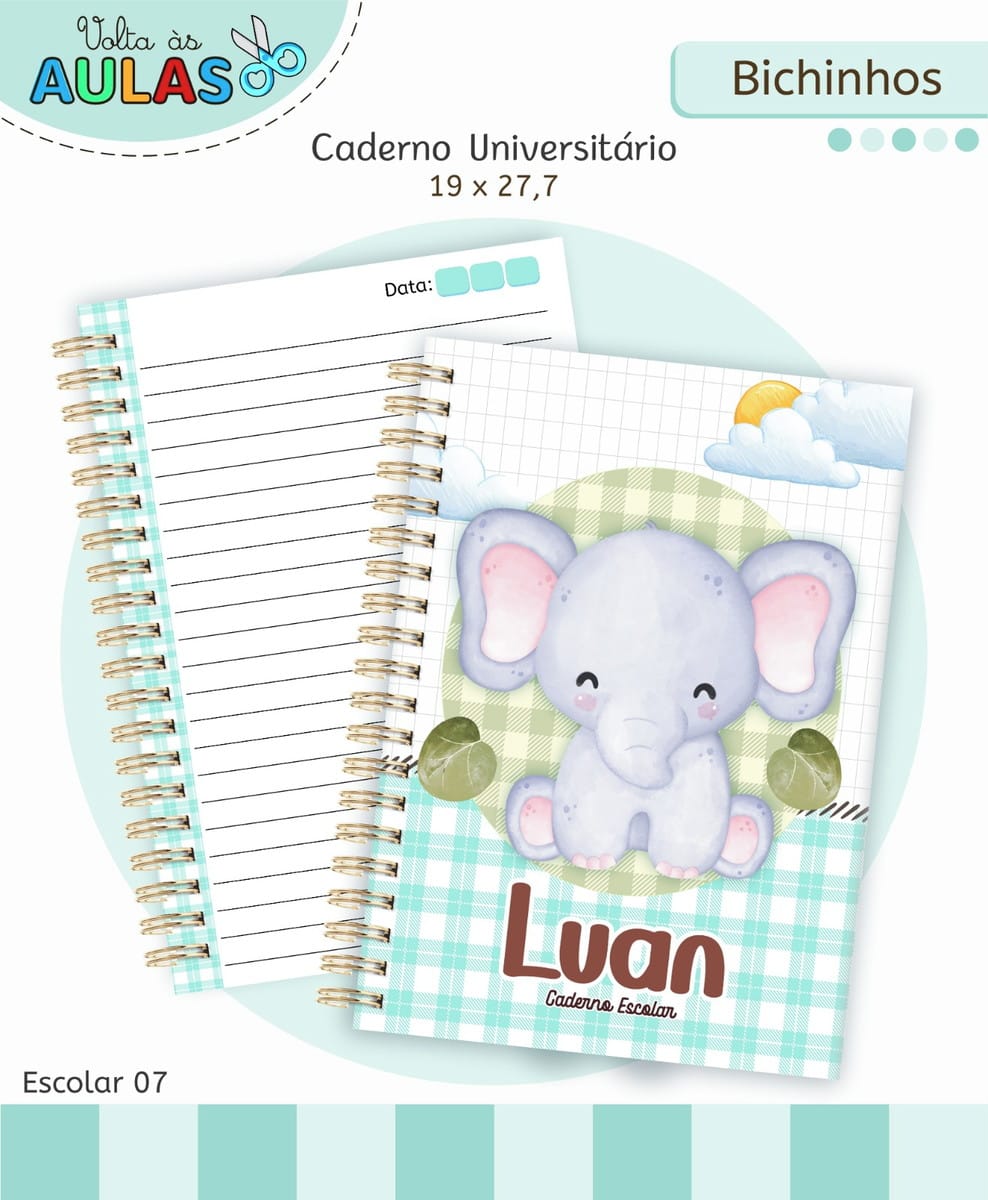 Kit Escolar Bichinhos Arquivo Digital para Personalizar 3 Kit Escolar Bichinhos Arquivo Digital para Personalizar - Imagem 3