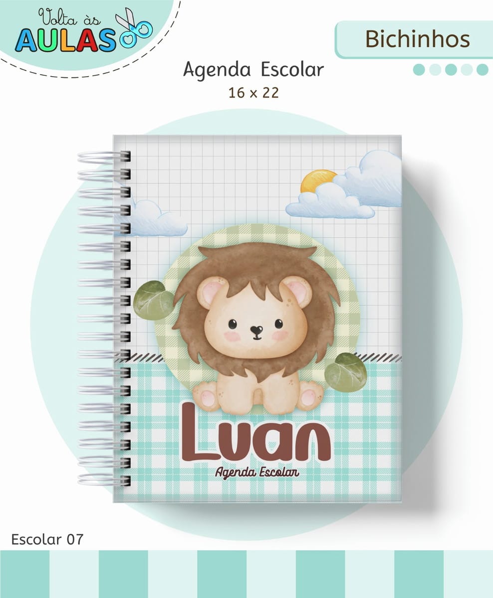 Kit Escolar Bichinhos Arquivo Digital para Personalizar 1 Kit Escolar Bichinhos Arquivo Digital para Personalizar