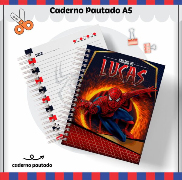 Kit Escolar Homem Aranha - Arquivo Digital