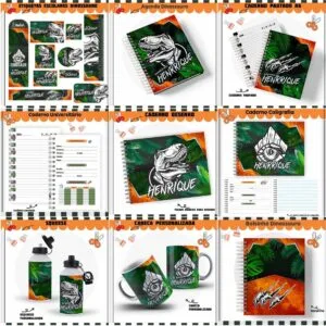 Kit Escolar Jurassic - Arquivo Digital 11 Kit Escolar Jurassic - Arquivo Digital