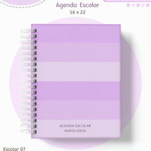 kit escolar lilas neutro arquivo digital