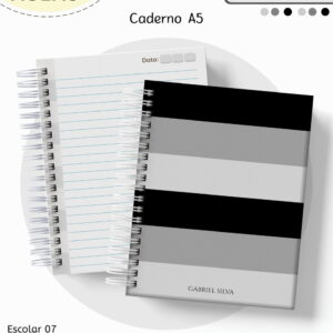 kit escolar neutro cinza preto arquivo digital