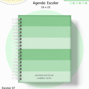 kit escolar neutro verde arquivo digital