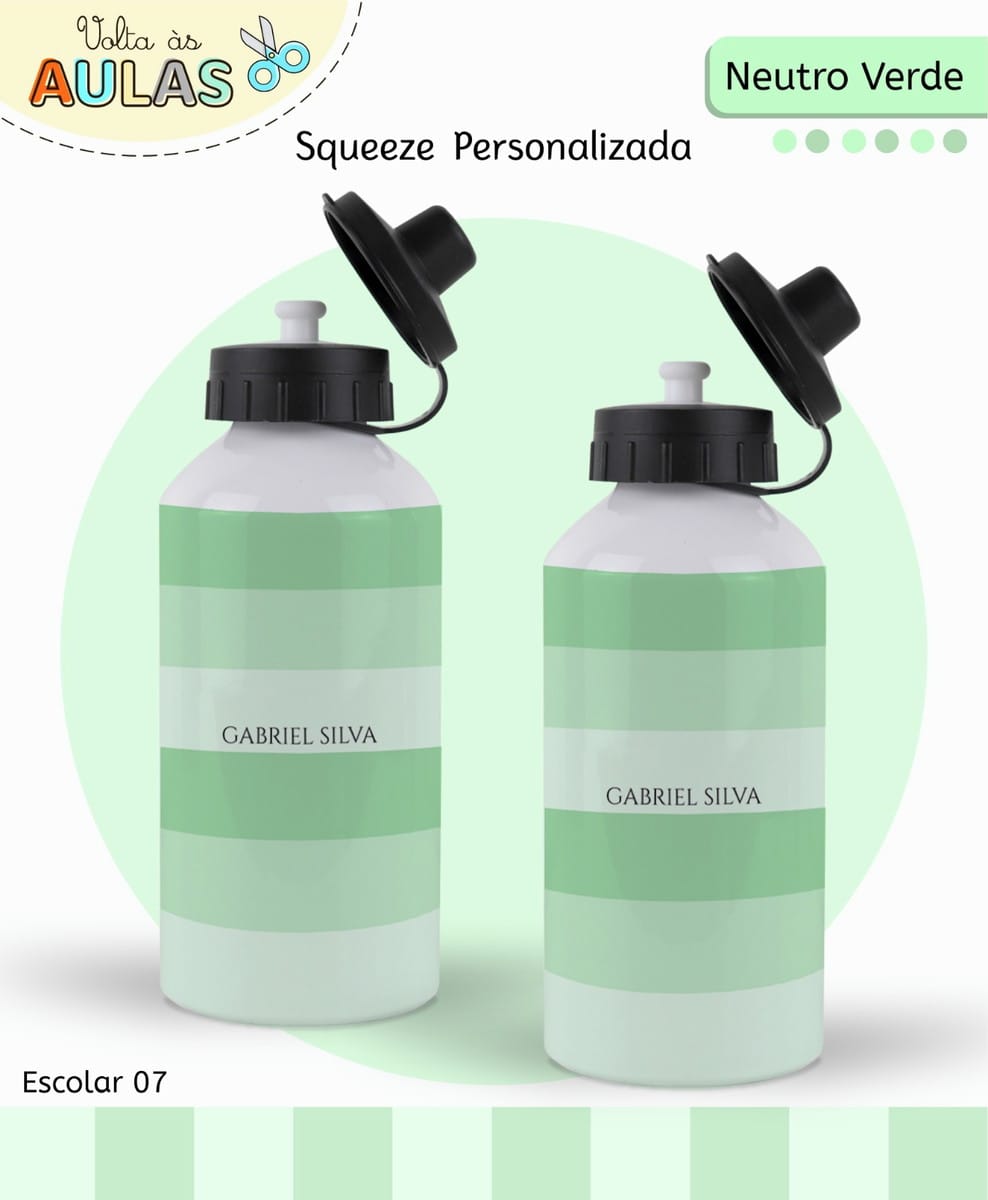 Kit Escolar Neutro Verde Digital para Personalizar 5 Kit Escolar Neutro Verde Digital para Personalizar - Imagem 5