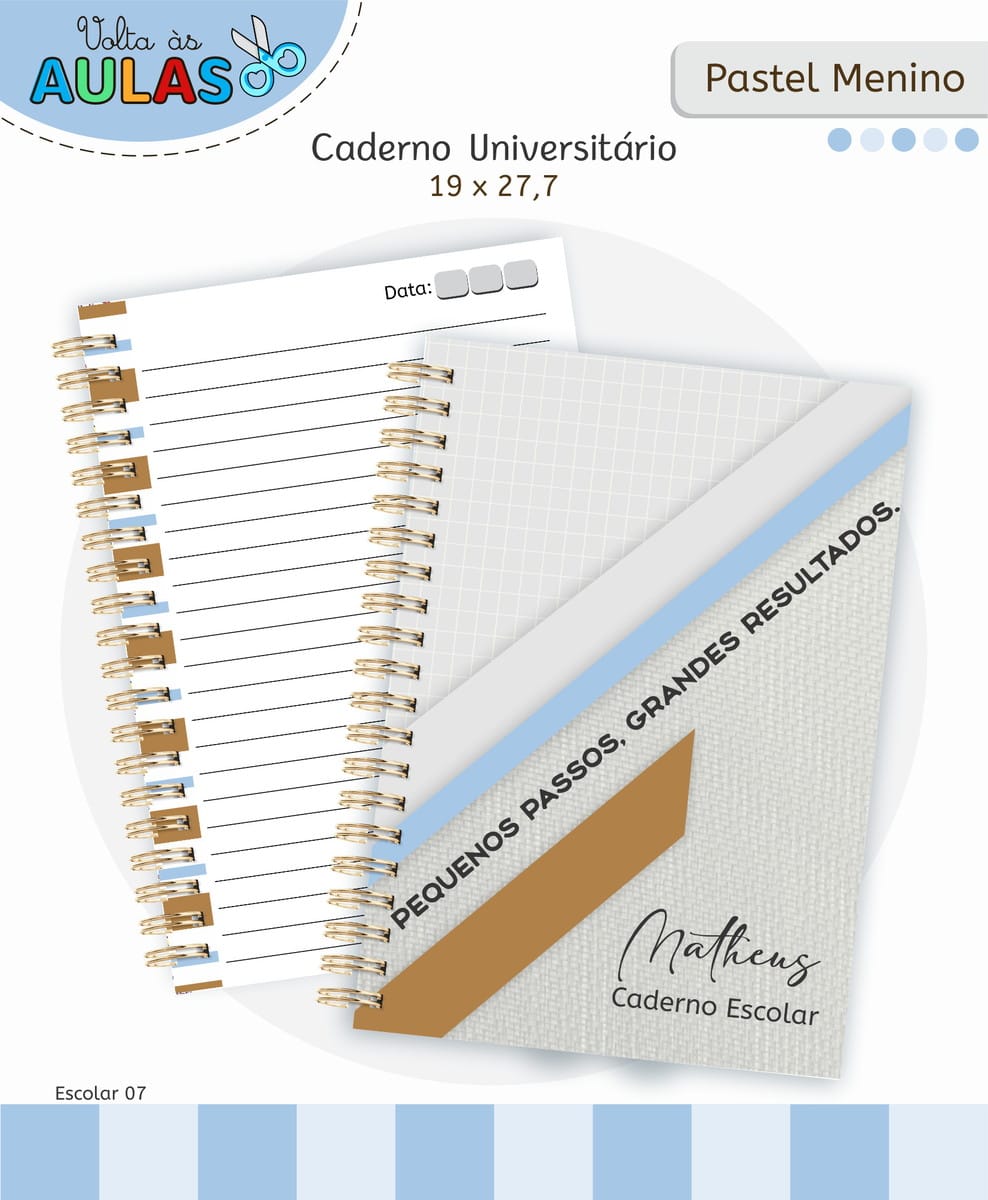 Kit Escolar Masculino Digital para Personalizar Cadernos 2 Kit Escolar Masculino Digital para Personalizar Cadernos - Imagem 2