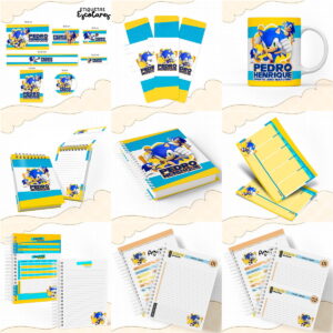 kit escolar sonic arquivo digital 6