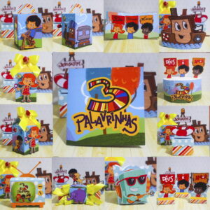 Kit Digital 3 Palavrinhas com Moldes para Festa Infantil 16 kit festa 3 palavrinhas arquivo digital