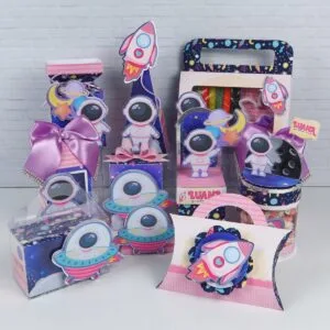 Kit Festa Astronauta Rosa - Arquivo Digital 11 Kit Festa Astronauta Rosa - Arquivo Digital