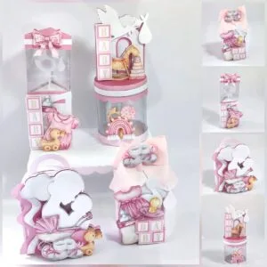 Kit Festa Chá de Bebê Menina Luxo - Studio e pdf 10 Kit Festa Chá de Bebê Menina Luxo - Studio e pdf