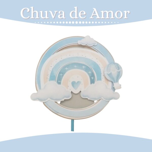 Kit Festa Chuva De Amor Menino - Arquivo Digital