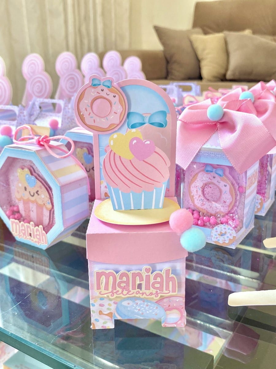 Kit Festa Doceria Kawaii em Studio para Máquina de Corte 1 Kit Festa Doceria Kawaii em Studio para Máquina de Corte