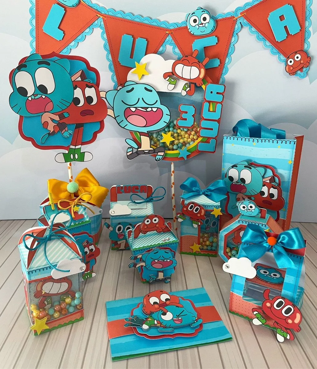 Kit Festa Gumball - Arquivo Digital 1 Kit Festa Gumball - Arquivo Digital