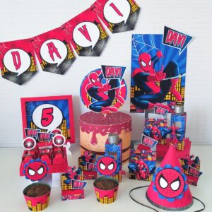 Kit Festa Homem Aranha - Arquivo Digital