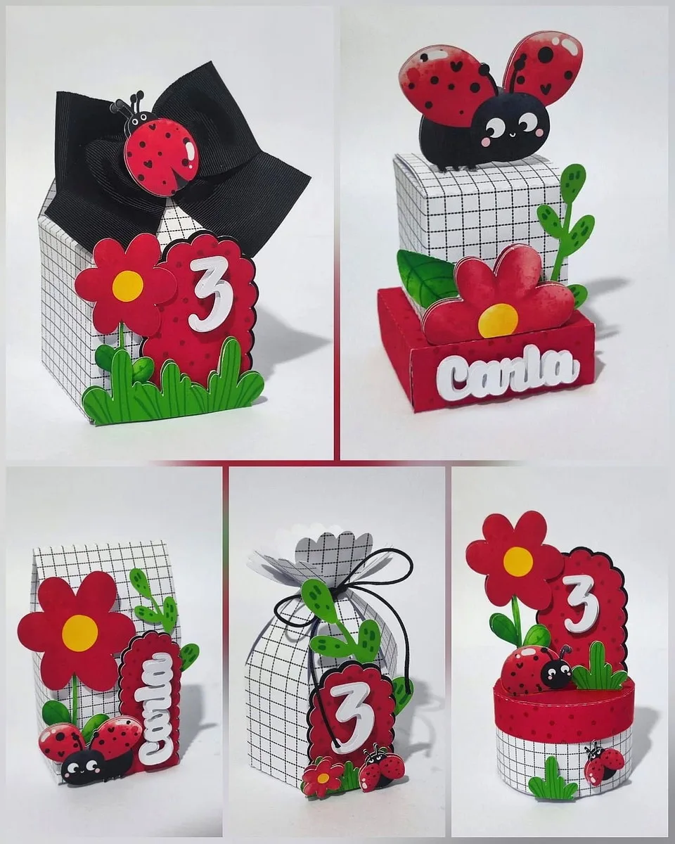 Kit Digital Festa Joaninha com Studio e PDF para Imprimir