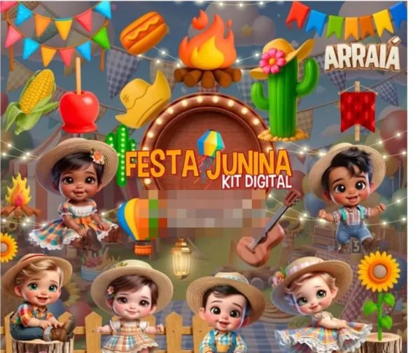 Kit Festa Junina Personalizavel Arquivos Em Png