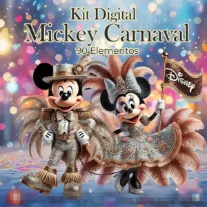 Kit Festa Mickey Carnaval PNG Personalizados
