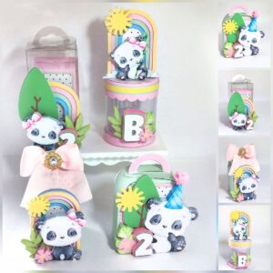 kit festa panda studio e pdf montagem
