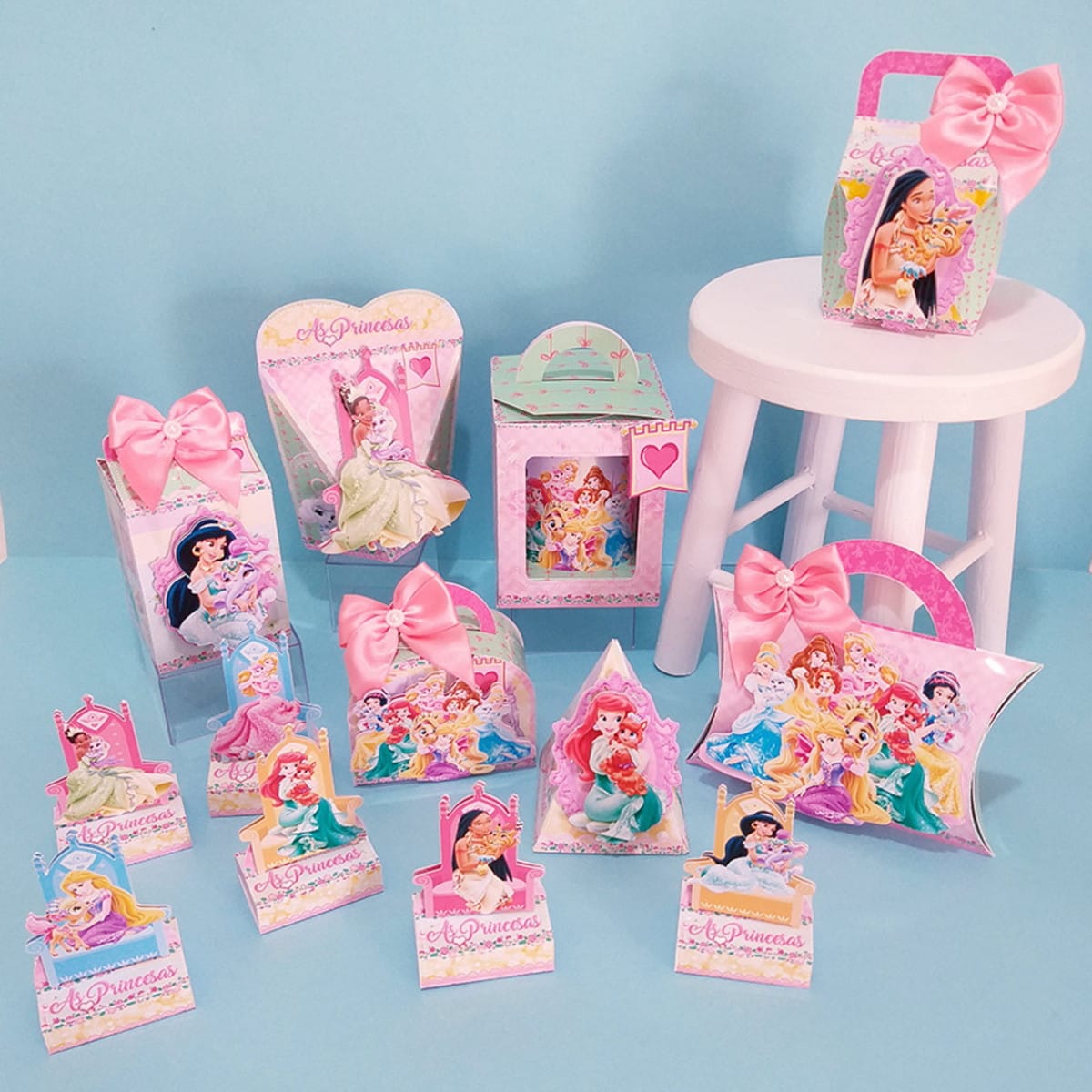 Kit Festa Princesas Disney PDF e Studio com Moldes de Corte 1 Kit Festa Princesas Disney PDF e Studio com Moldes de Corte