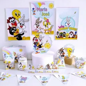 Kit Festa Pronta Looney Tunes Baby - Arquivo Digital 19 Kit Festa Pronta Looney Tunes Baby - Arquivo Digital