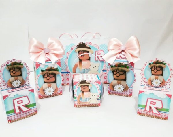 Kit Festa Roblox Menina - Arquivo Digital