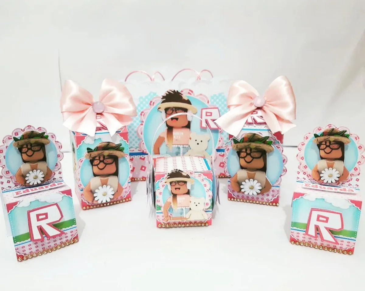 Kit Festa Roblox Menina - Arquivo Digital