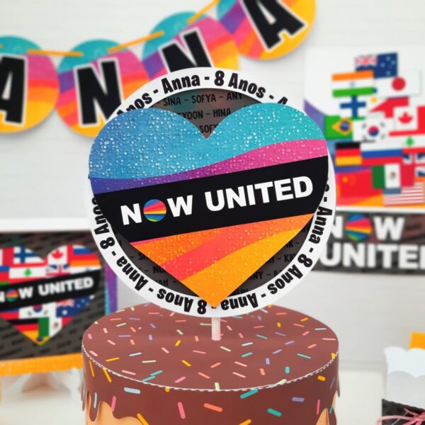 Kit Festa Só um bolinho Now United - Arquivo Digital