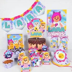 Kit Festa Só um bolinho PKXD Menina - Arquivo Digital 26 Kit Festa Só um bolinho PKXD Menina - Arquivo Digital