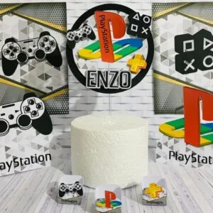 Kit Festa Só um bolinho Playstation - Arquivo Digital 15 Kit Festa Só um bolinho Playstation - Arquivo Digital