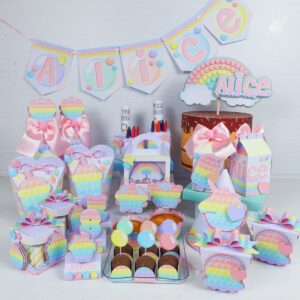 Kit Festa Só um bolinho Pop It Menina - Arquivo Digital