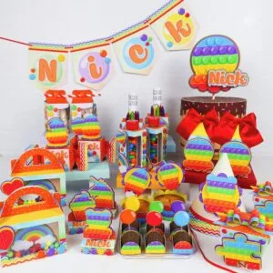 Kit Festa Só um bolinho Pop It Menino - Arquivo Digital 7 Kit Festa Só um bolinho Pop It Menino - Arquivo Digital
