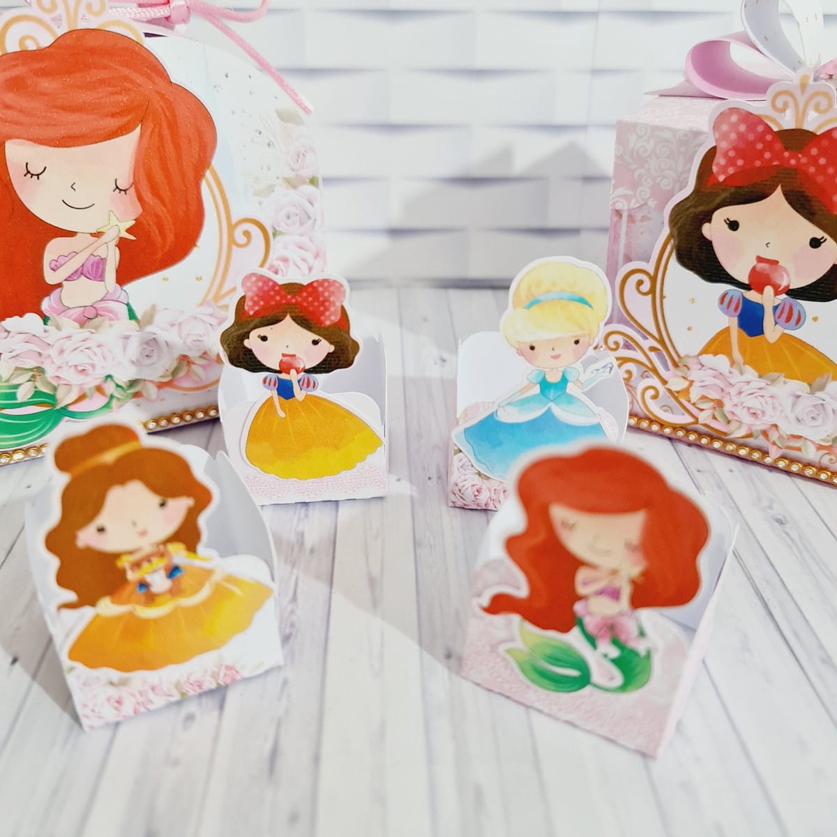 Kit Digital Festa Princesas Cute com Nome Personalizável 4 Kit Digital Festa Princesas Cute com Nome Personalizável - Imagem 4