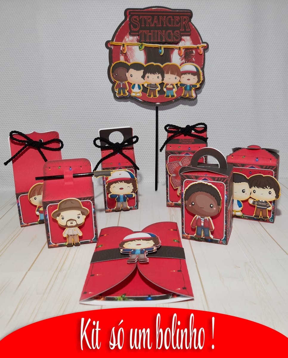 Kit Festa Stranger Things Digital para Lembrancinhas 1 Kit Festa Stranger Things Digital para Lembrancinhas