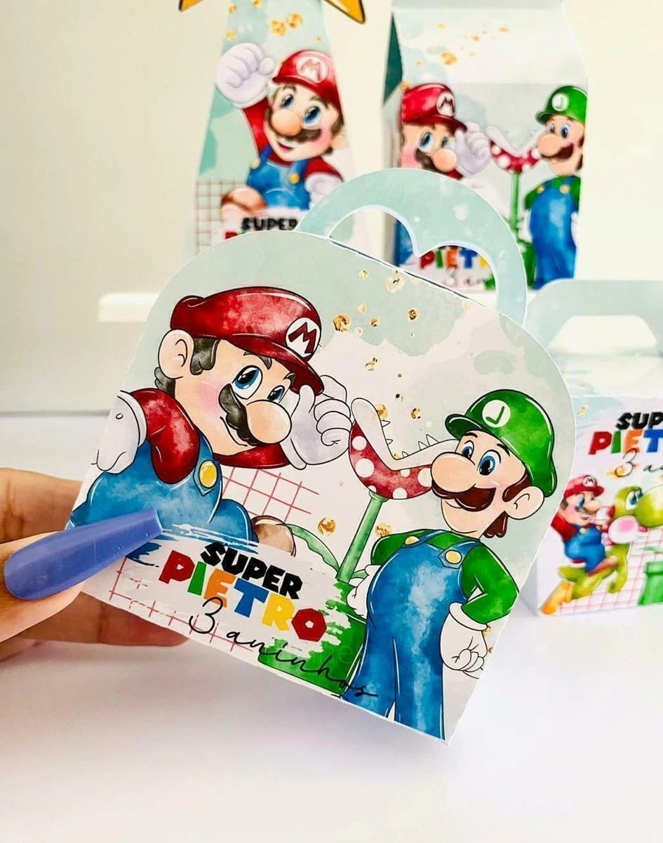 Kit Digital Festa Super Mario Studio e PDF para Imprimir 3 Kit Digital Festa Super Mario Studio e PDF para Imprimir - Imagem 3