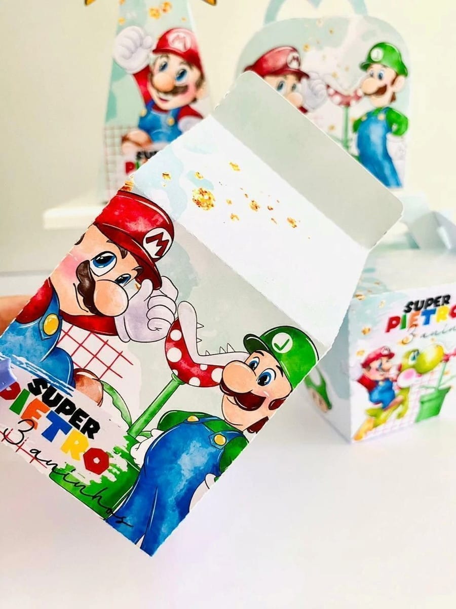 Kit Digital Festa Super Mario Studio e PDF para Imprimir 4 Kit Digital Festa Super Mario Studio e PDF para Imprimir - Imagem 4